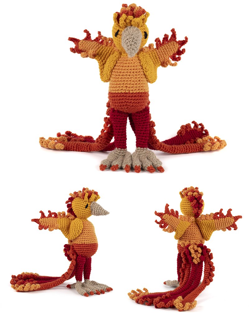toft ed's animal guy the phoenix amigurumi crochet